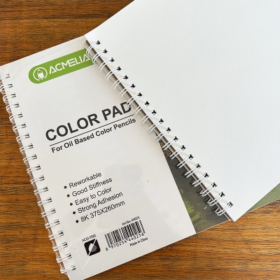 Picture of 44025 - Acmeliae Color Pad For Oil Based Color Pencils (30 Page, 160g, 8K 375*260mm)