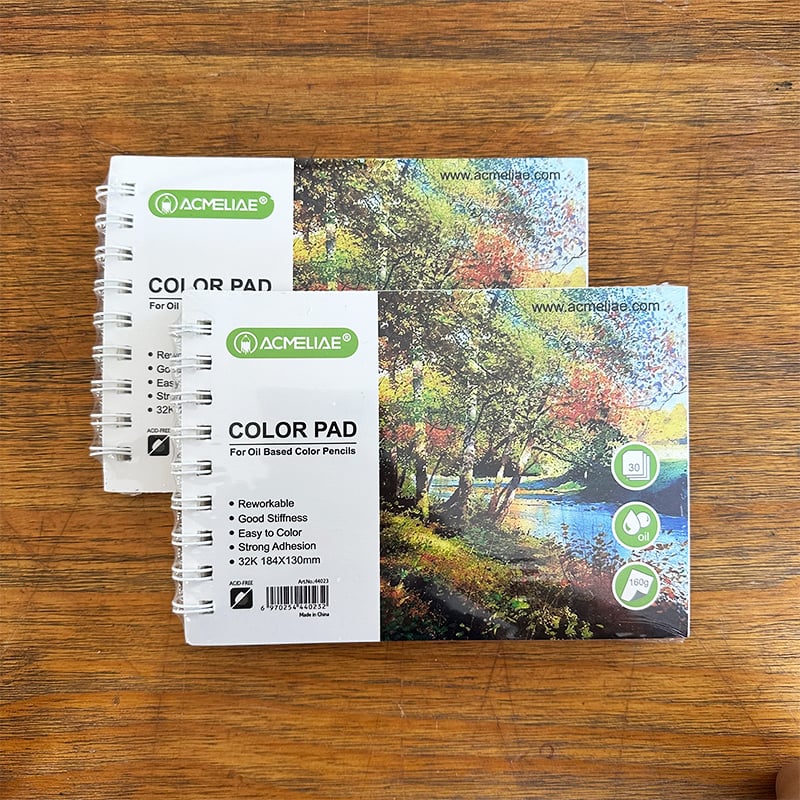 Picture of 44023 - Acmeliae Color Pad For Oil Based Color Pencils (30 Page, 160g, 32K 184*130mm)