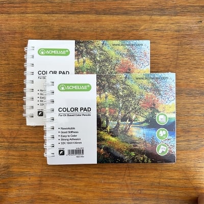 Picture of 44023 - Acmeliae Color Pad For Oil Based Color Pencils (30 Page, 160g, 32K 184*130mm)