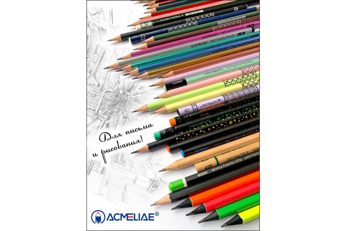 Picture of Acmeliae HB Graphite Pencils 12pcs Box (43174)