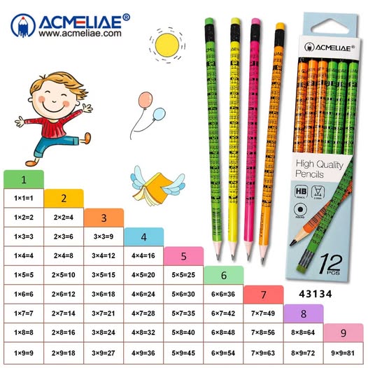 Picture of Acmeliae HB Graphite Pencils 12pcs Box (43134)