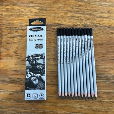 Picture of Acmeliae 8B Drawing Pencils (8000-8B) 12pcs Box
