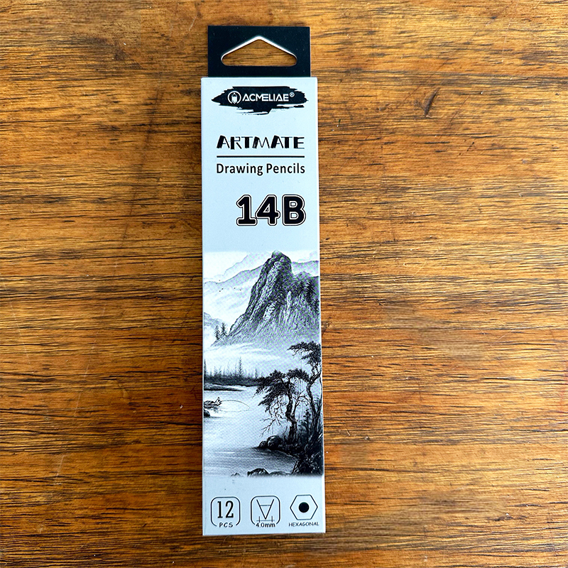 Picture of Acmeliae 14B Drawing Pencils (8000-14B) 12pcs Box