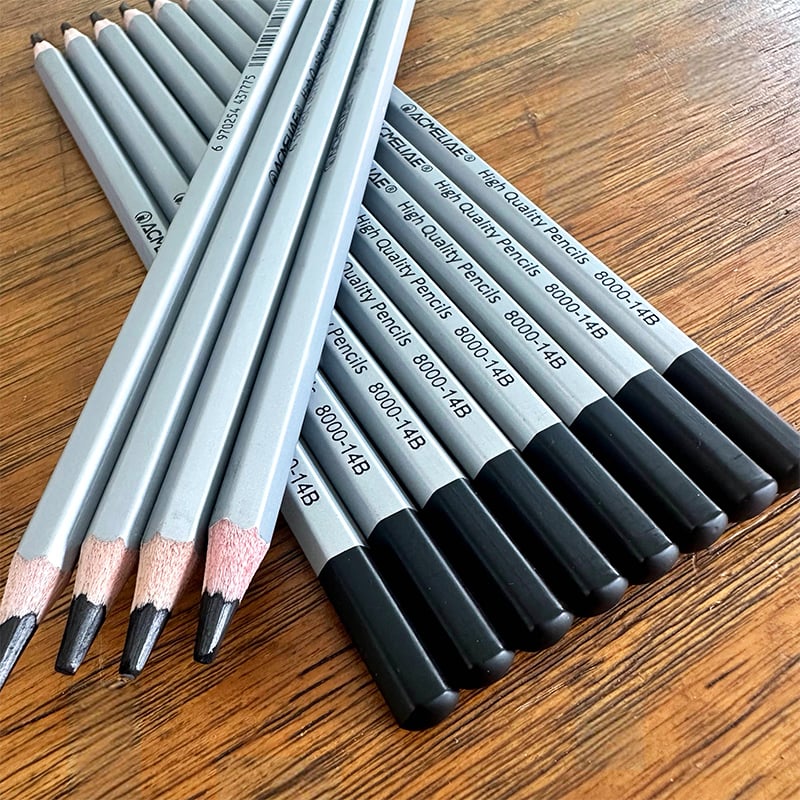 Picture of Acmeliae 14B Drawing Pencils (8000-14B) 12pcs Box