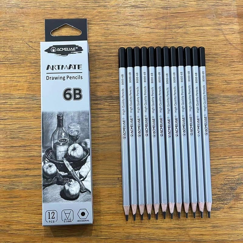 Picture of Acmeliae 6B Drawing Pencils (8000-6B) 12pcs Box