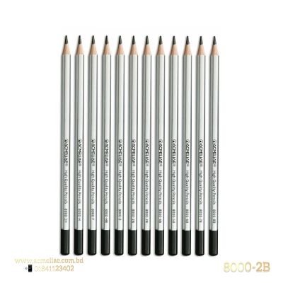 Picture of Acmeliae 8B Drawing Pencils (8000-2B) 12pcs Box