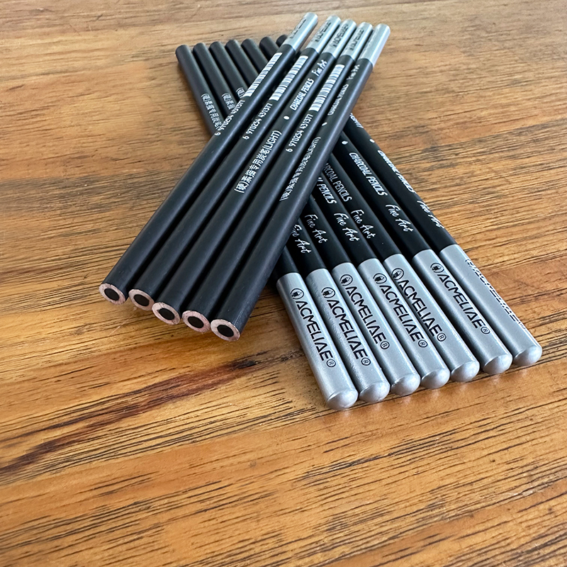 Picture of Acmeliae 7'12 Light Charcoal Pencils - (43137)