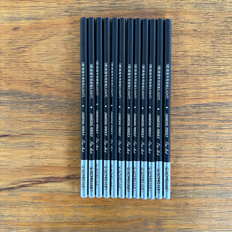 Picture of Acmeliae 7'12 Light Charcoal Pencils - (43137)
