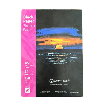 Picture of Acmeliae Sketch Pad for Black Paper (A5, 148*210mm) - (43854)