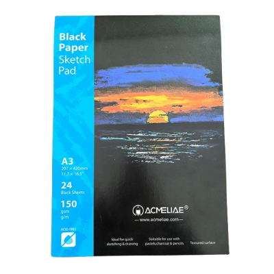 Picture of Acmeliae Sketch Pad for Black Paper (A3, 297*420mm) - (43871)