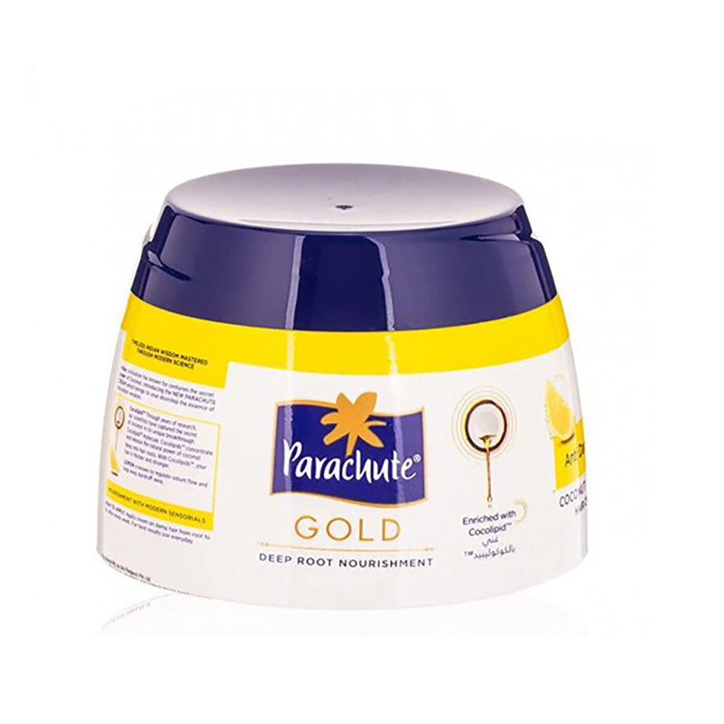 Picture of International UAE product Parachut Gold Anti Dandruff Hair cream used for male/ female 1 Piece- 140 ml