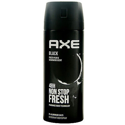 Picture of international european product body spray axe black used for male - 150 ml