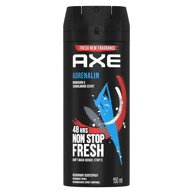 Picture of International European product Body spray AXE ADRENALIN used for male - 150 ml