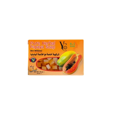 Picture of YC Pure Herbal Papaya Skin Whitener 4 in 1 Soap 100gm