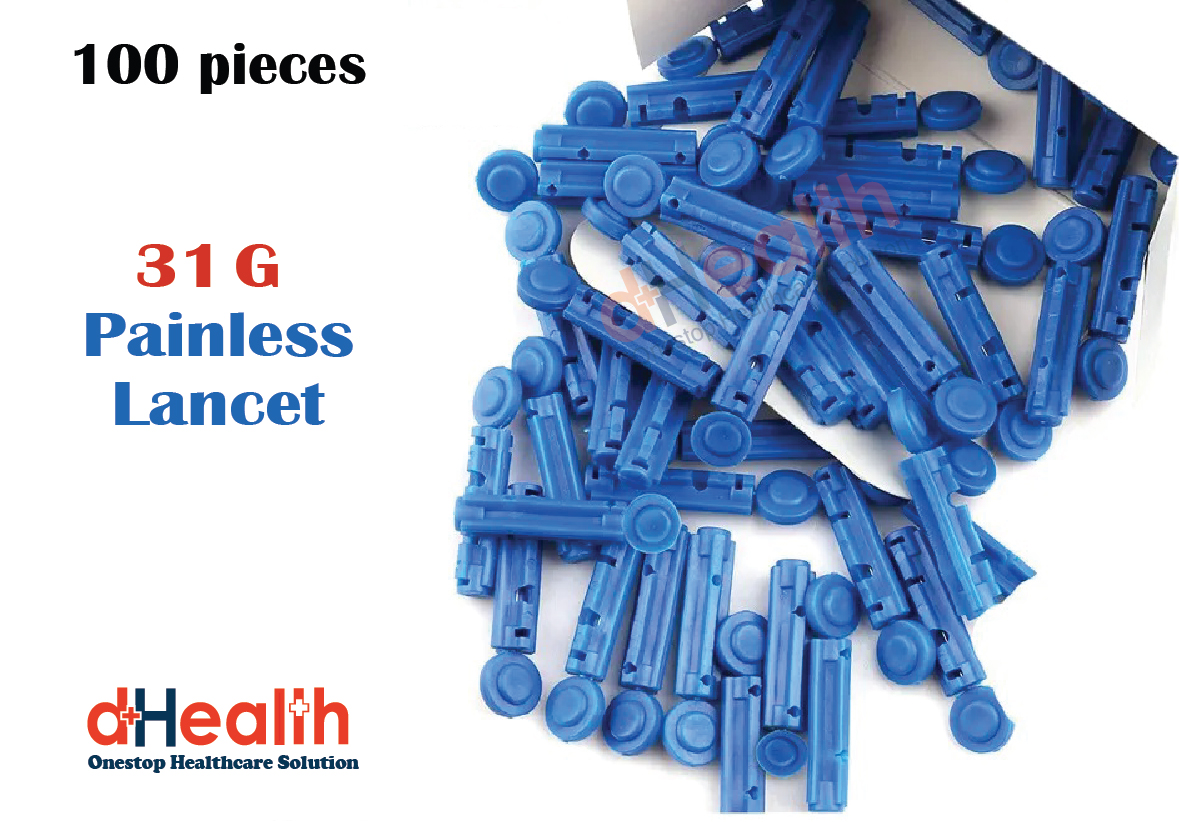 Picture of Painless Lancet For Glucometer, 100 pcs, 1 Box, 31G