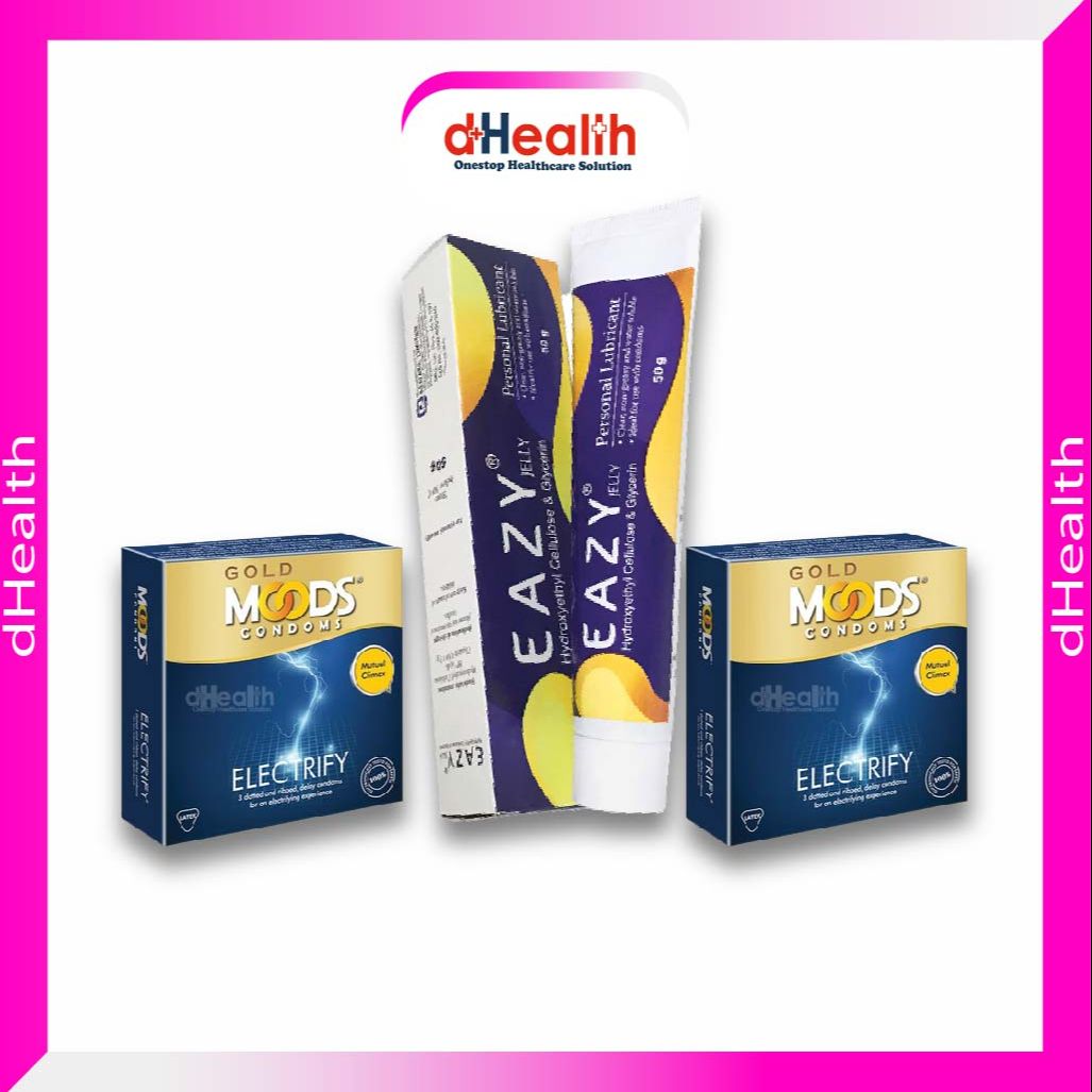 Picture of Eazy Jelly Personal lubricant & 2 Moods Electrify Condom Combo Pack