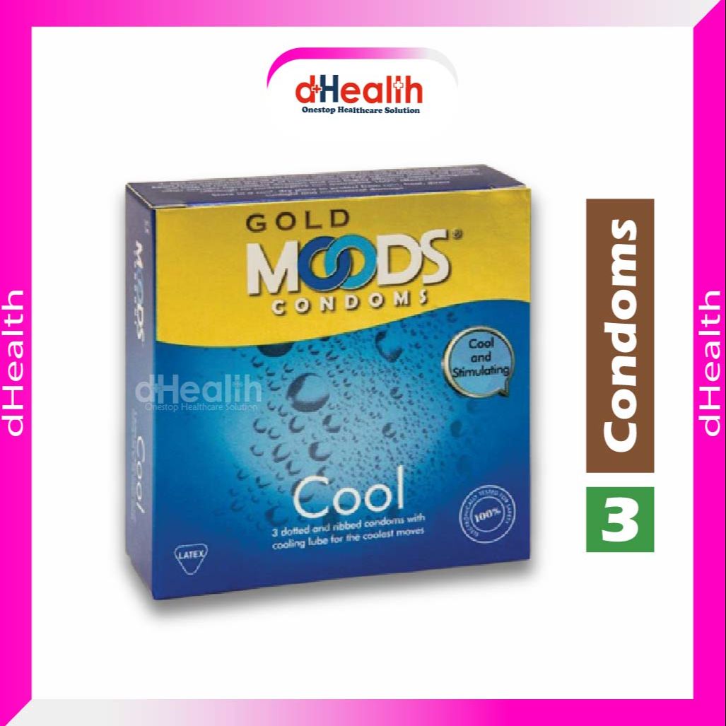 Picture of Moods Gold Cool Condom Single Pack (3pcs)