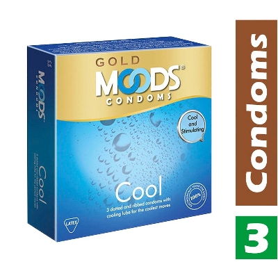 Picture of Moods Gold Cool Condom Single Pack (3pcs)