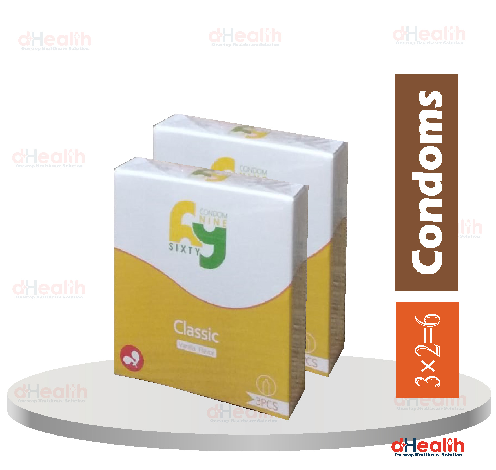 Picture of Coral 3 in 1 Condom Full Box / 10's Pack (30 Pcs)