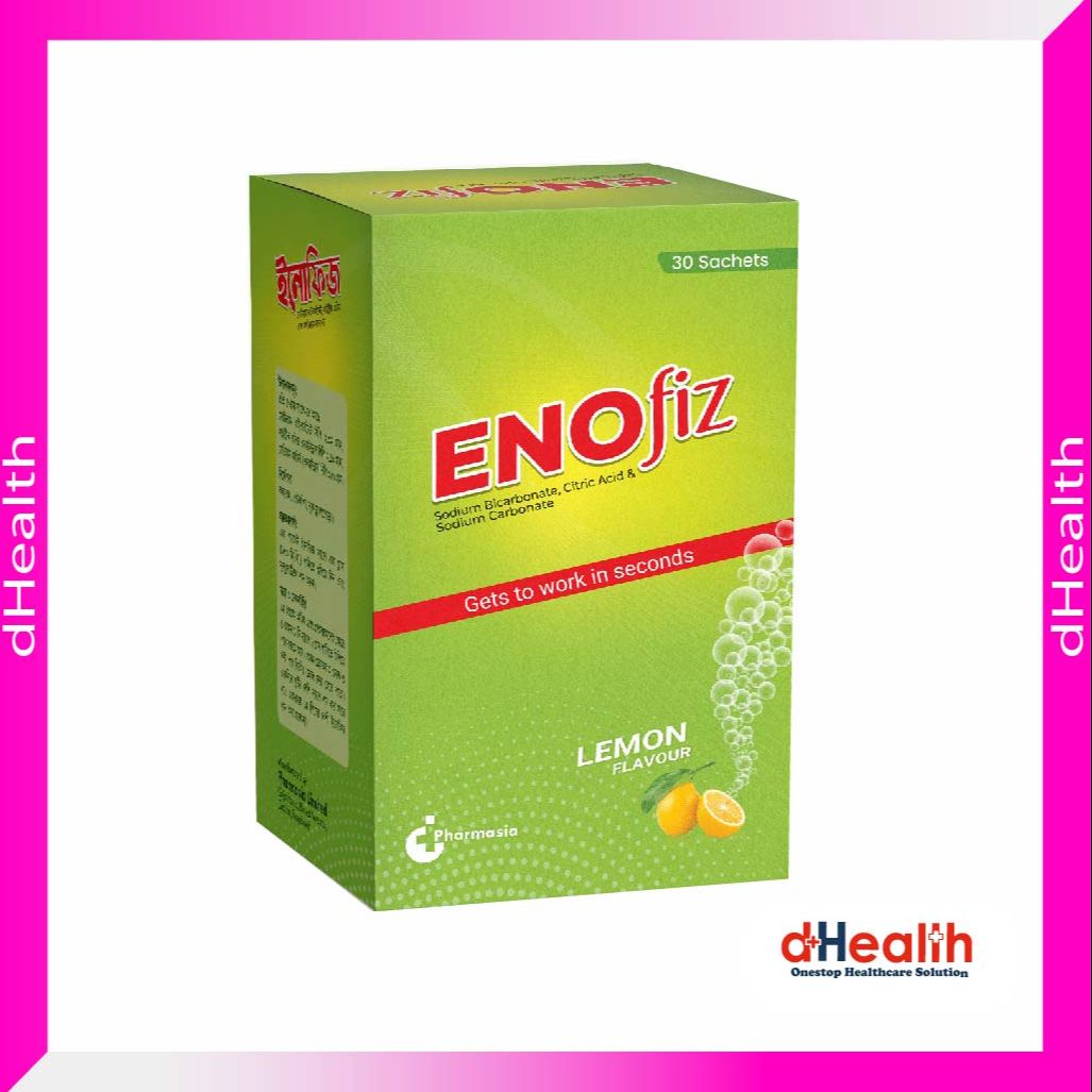 Picture of ENOfiz Multipack Digestive Fruit Salt, Lemon Flavor, 30 Sachets / Box, Same work as ENO
