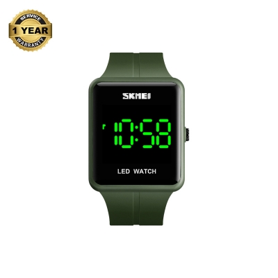 Picture of SKMEI 1541 Green PU LED Watch For Men - Green