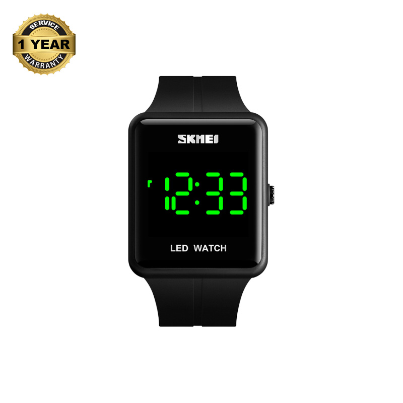 Picture of SKMEI 1541L Black PU LED Watch For Men - Black