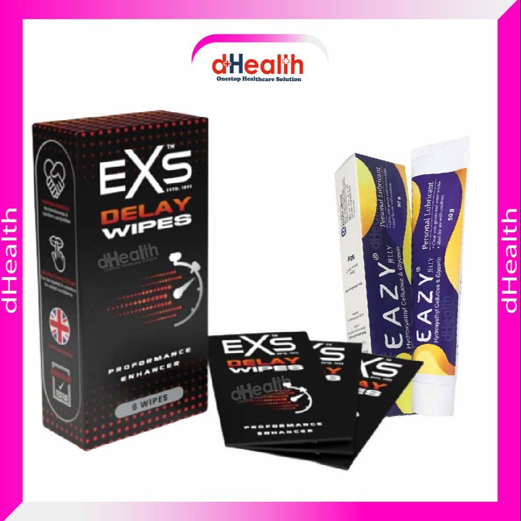 Picture of EXS Delay Wipes & Eazy Jelly (Personal Lubricant) 50g Combo Pack