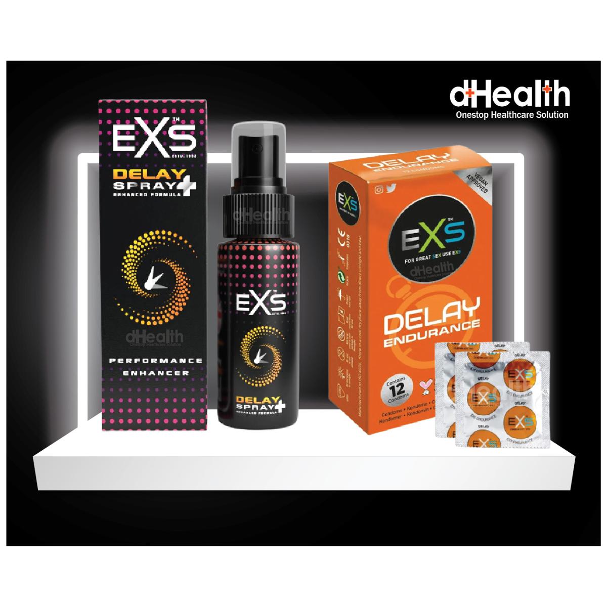 Picture of EXS Delay Spray Plus + & Delay / Extra time Condom