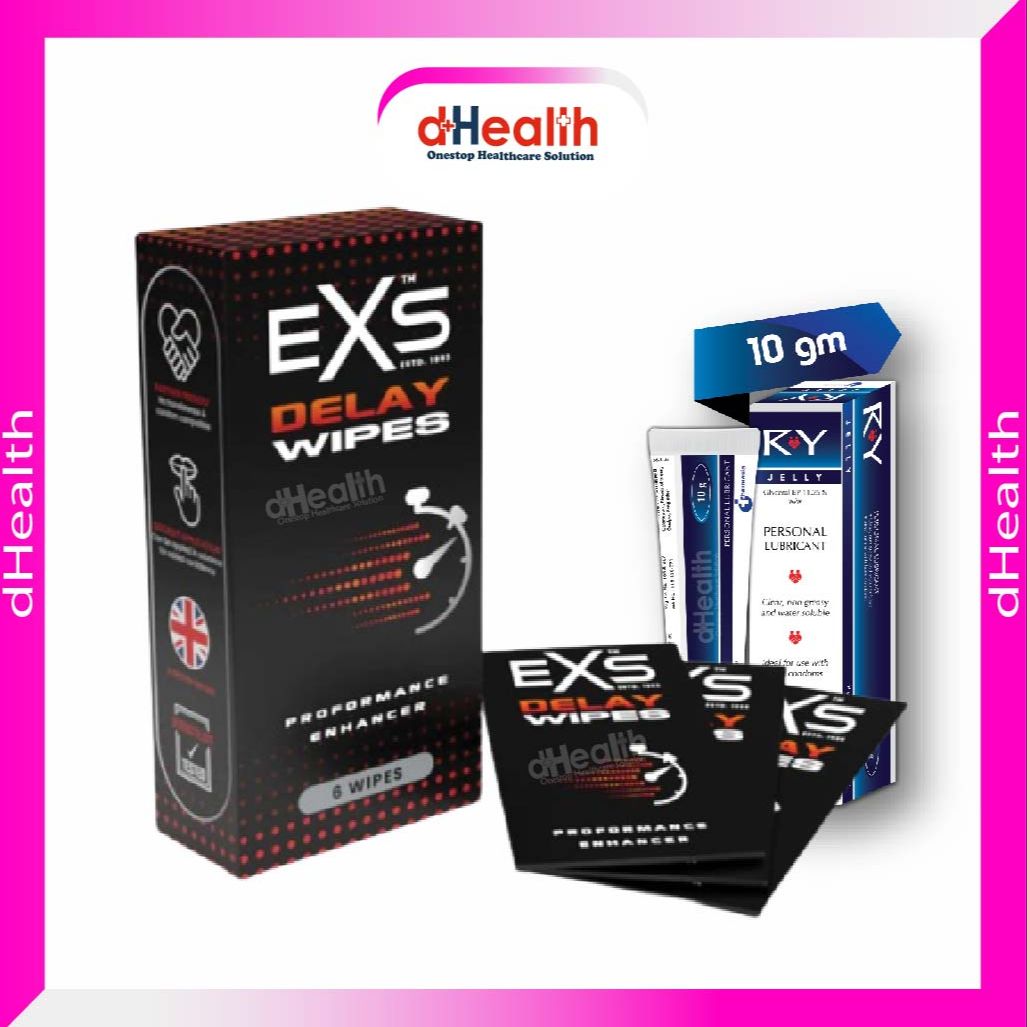 Picture of EXS Delay Wipes & RY Jelly 10g (Personal Lubricant) Combo Pack