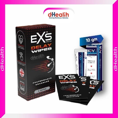 Picture of EXS Delay Wipes & RY Jelly 10g (Personal Lubricant) Combo Pack