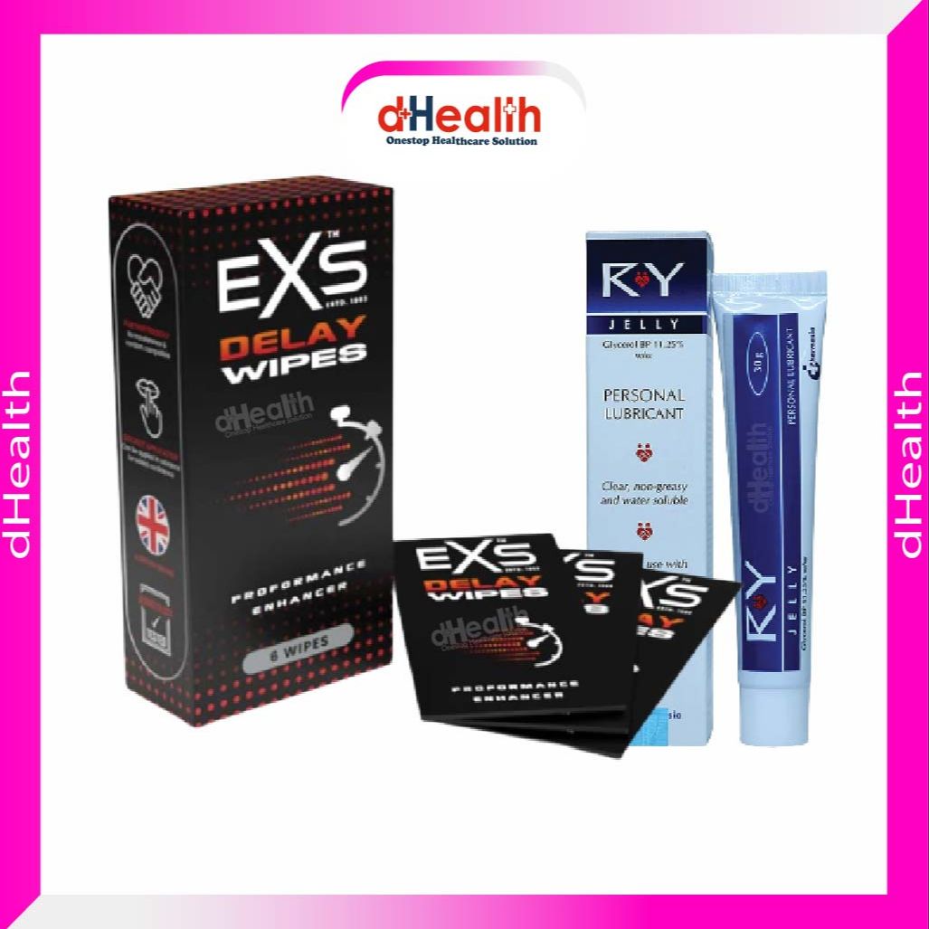 Picture of EXS Delay Wipes & RY Jelly 30g (Personal Lubricant) Combo Pack