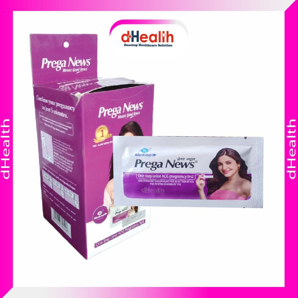Picture of Prega News Pregnancy Test Cassette / Prega News Pregnancy Strip - Full Box 12 Pcs (Made in India)