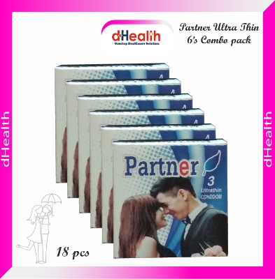 Picture of Partner Ultra Thin Condoms 6s Combo Pack (Blue)