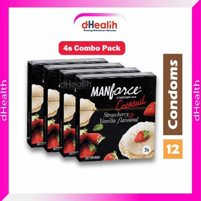 Picture of Manforce Cocktail 2280 Dotted Condom 4's Combo pack (3x4=12 pcs)