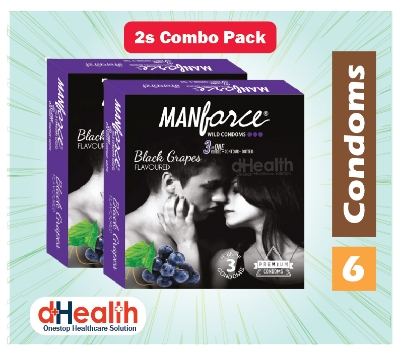 Picture of Eazy Jelly 50gm 1 Pc & Manforce Black Grape Condom 2 Pack (6pcs)