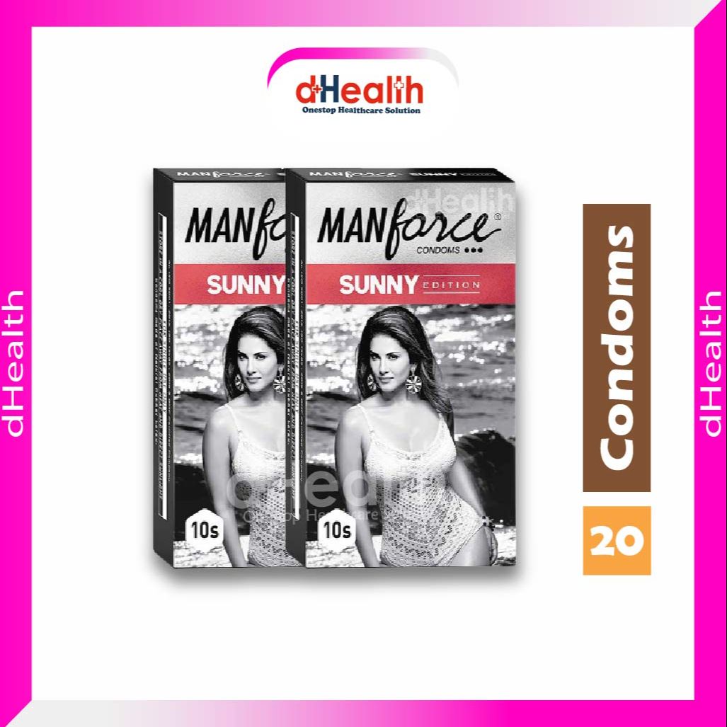 Picture of Manforce Sunny Edition Condom 2's Combo Pack of 10's (10x2=20 pcs)