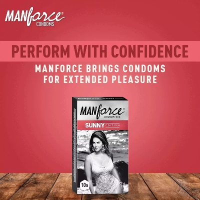 Picture of Manforce Sunny Edition Ribbed & Dotted Condom 3's Combo Pack of 10's (10x3=30 pcs)