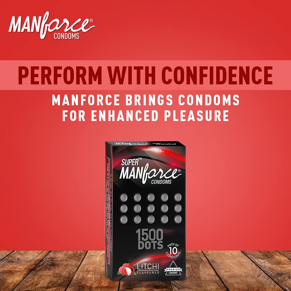Picture of Manforce Sunny Edition 10's & Super Litchi 1500 Dotted 10's Combo Pack (10x2 = 20 pcs Condom