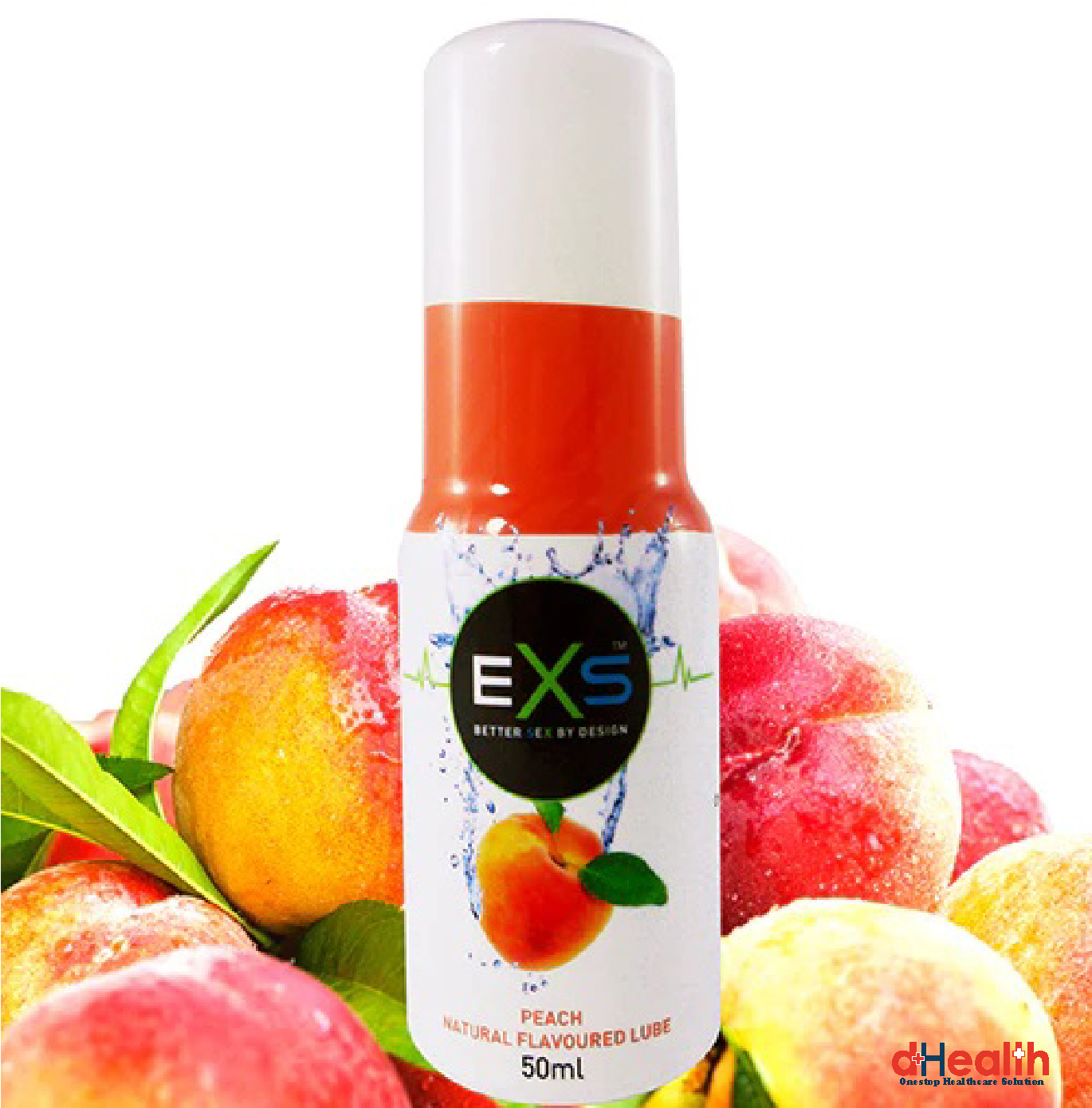 Picture of EXS Nano Condom 2's Pack & Peach Natural Flavoured Lube 50ml 1 pc (UK) Combo Pack