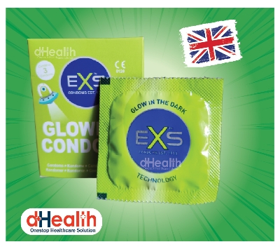 Picture of EXS Glow in the Dark Condom Single Pack
