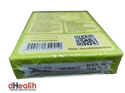 Picture of Coral Banana Flavor Condom 2's Combo Pack, 6 Pcs