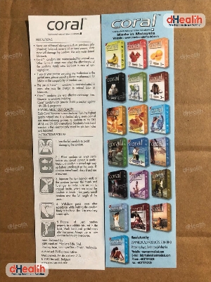 Picture of Coral Banana Flavor Condom Full Box /10's Pack (30 Pcs)