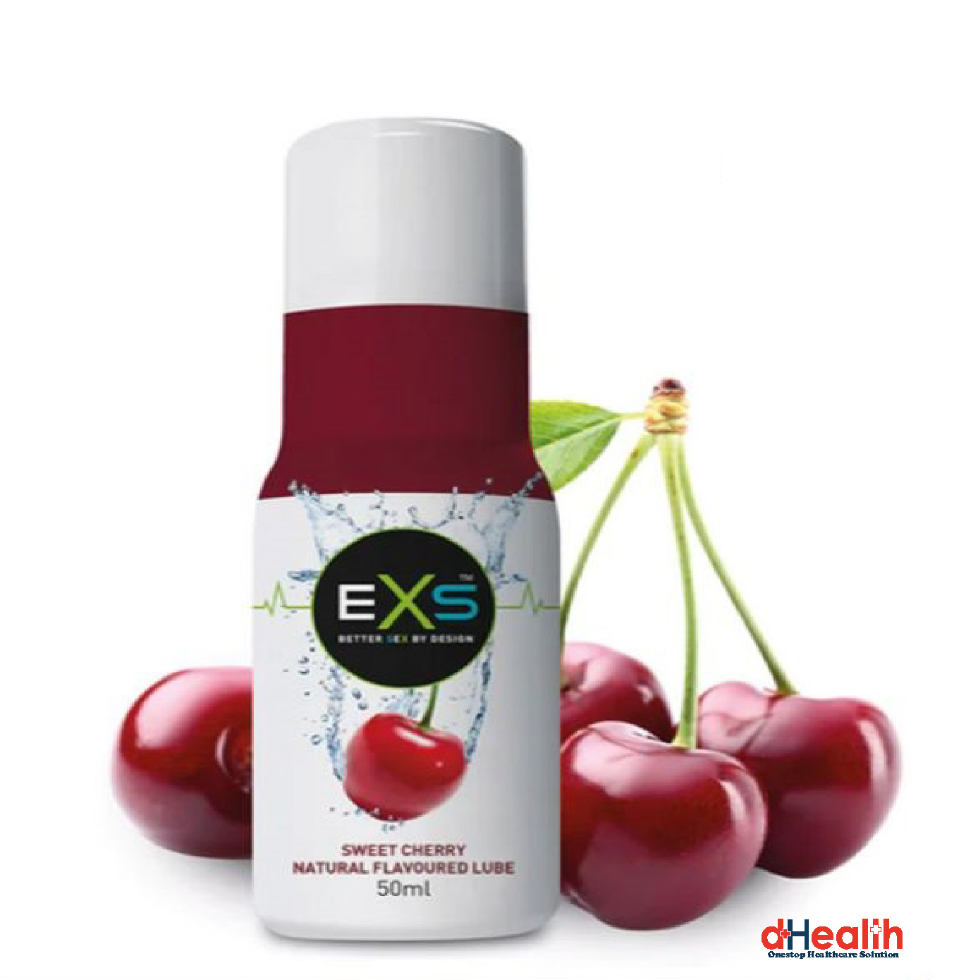 Picture of EXS 2's Glow Condom & 1 Sweet Cherry Natural Flavoured Lube 50ml (UK) Combo Pack