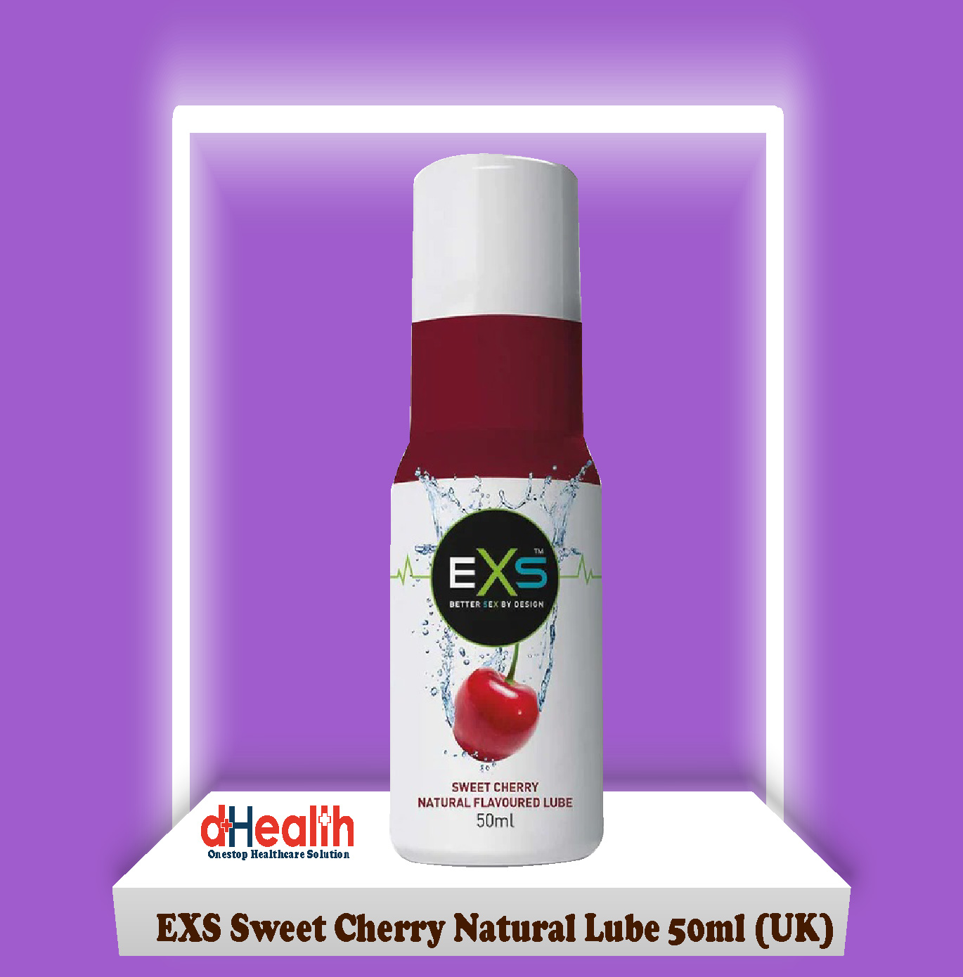 Picture of EXS 2's Glow Condom & 1 Sweet Cherry Natural Flavoured Lube 50ml (UK) Combo Pack