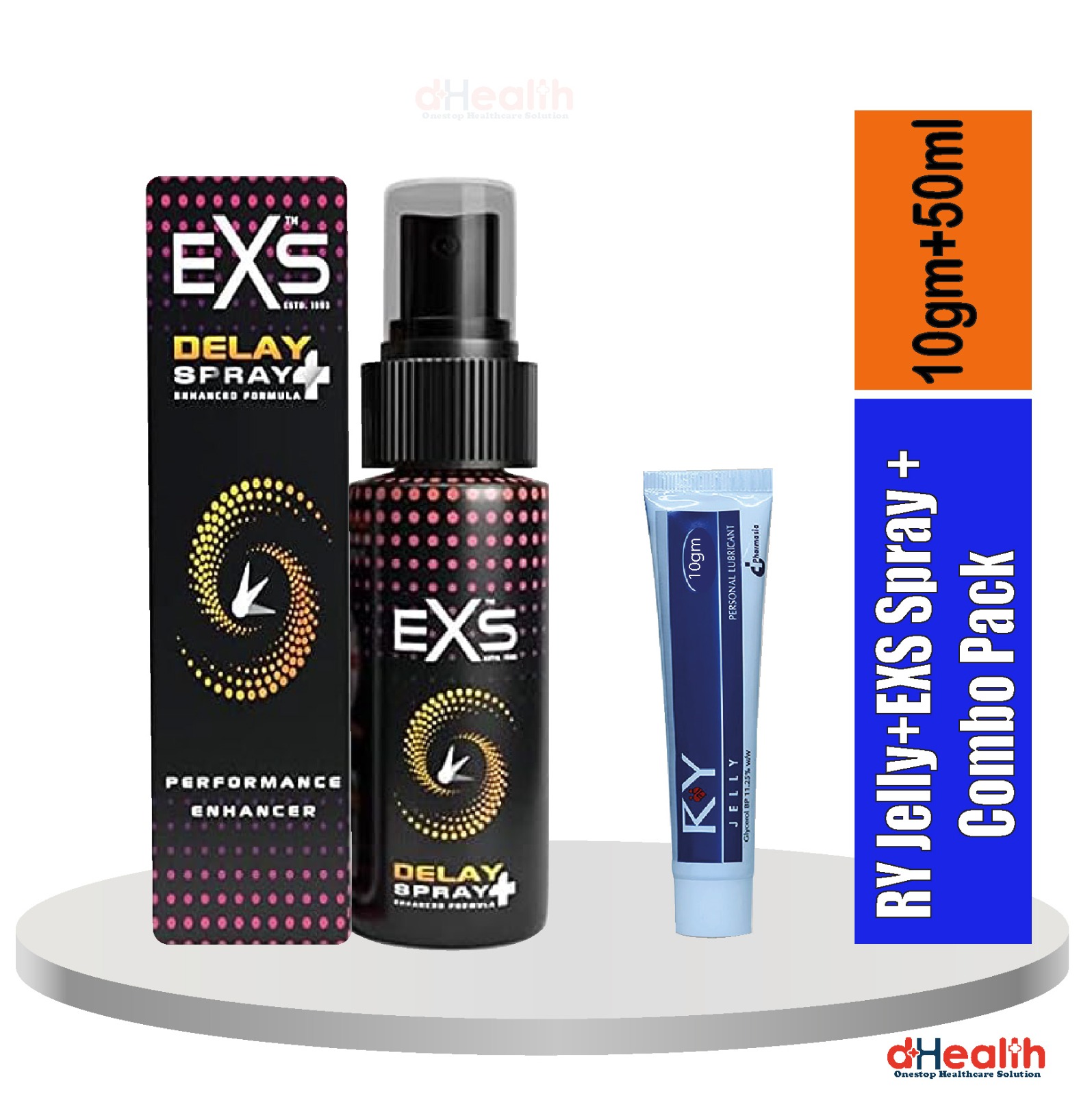 Picture of 1 RY Jelly 10gm & 1 EXS Delay Spray + 50ml (UK) Combo Pack