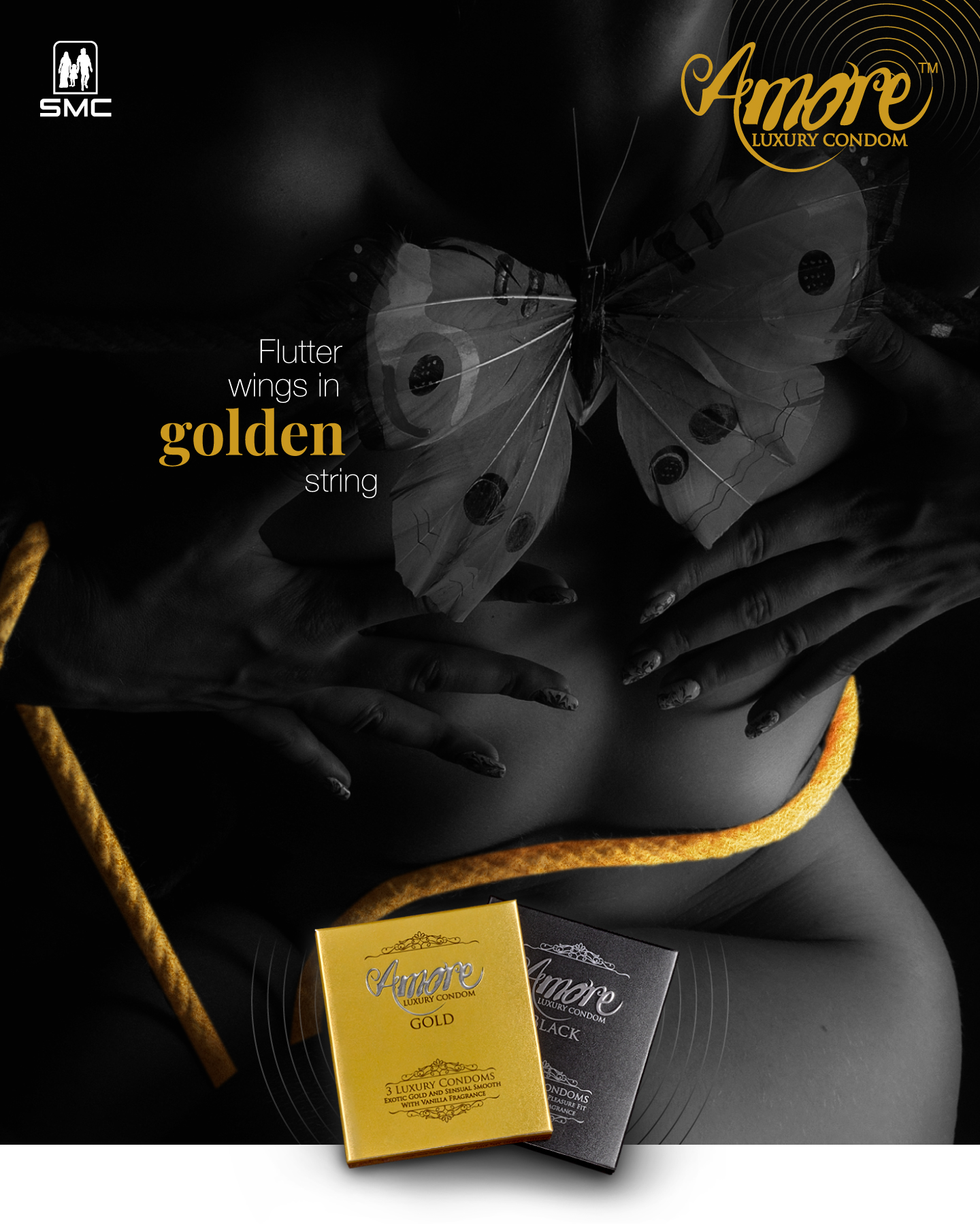 Picture of Amore Gold Luxury Condoms, 2's Combo Pack (3x2=6pcs)