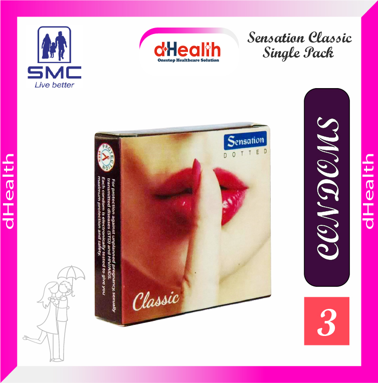 Picture of Sensation Dotted Classic Condom Single Pack (3x1=3)
