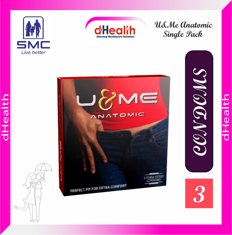 Picture of U & ME Anatomic Condoms Single Pack (3x1=3)
