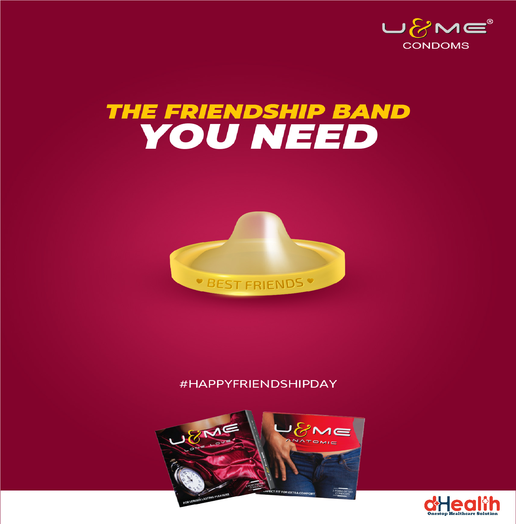Picture of U & ME Long Love Condoms 2,s Combo Pack (3x2=6)