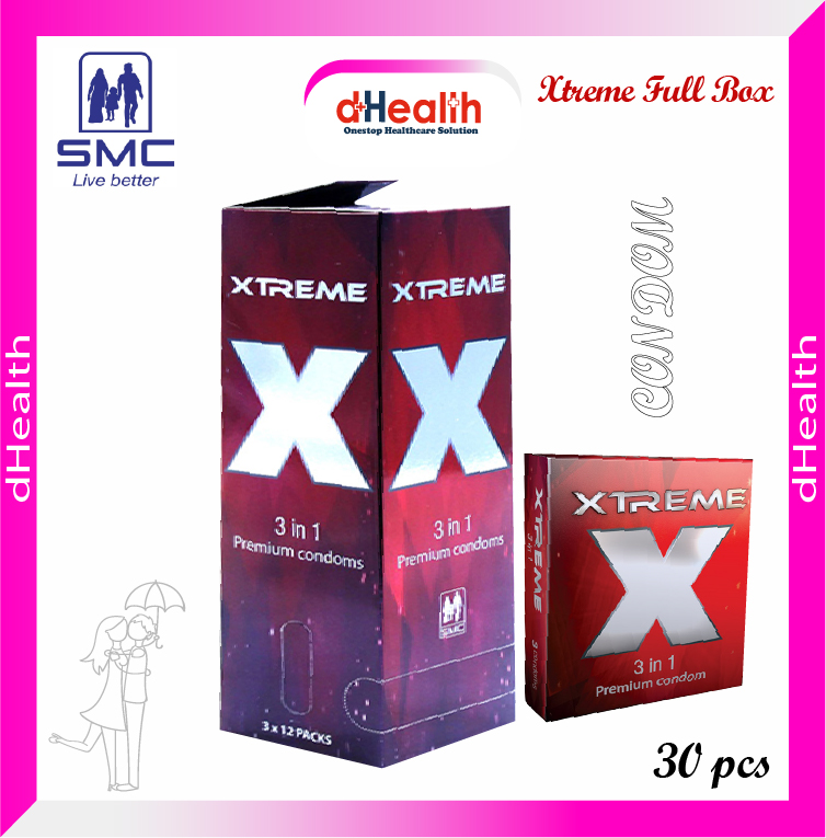 Picture of XTREME 3 in 1 Premium Condoms Full Box Combo Pack (3x12=36)